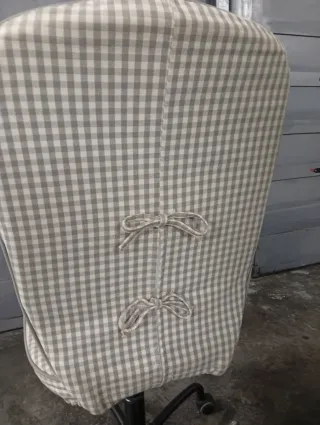 Silla de escritorio giratoria a cuadros
