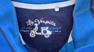 Polo La Vespita azul