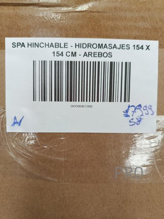 SPA Hinchable - Hidromasaje 154x154cm - Arebos.
