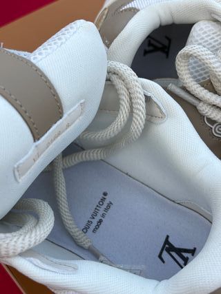 Zapatos Louis Vuitton LV Skate Beige/Blanco