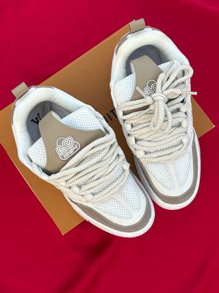 Zapatos Louis Vuitton LV Skate Beige/Blanco