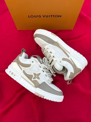 Zapatos Louis Vuitton LV Skate Beige/Blanco