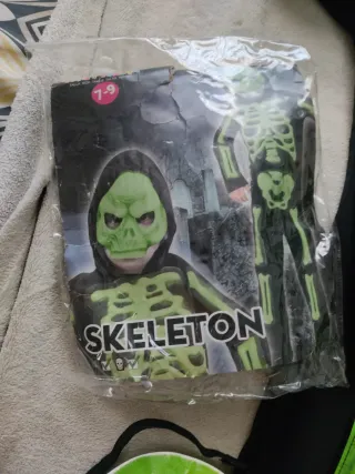 Disfraz Esqueleto Infantil 7-9 Años