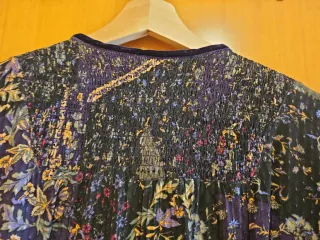 Blusón estampado multicolor talla XL