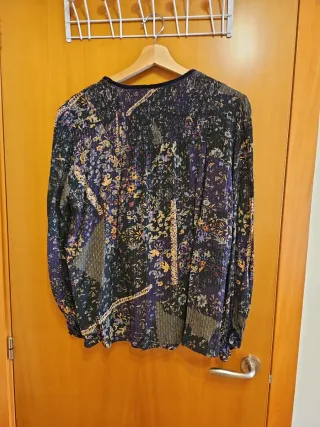Blusón estampado multicolor talla XL