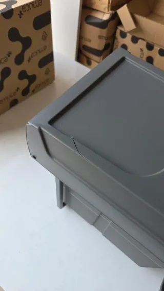 Balde Lixo 15L Antracite Emuca