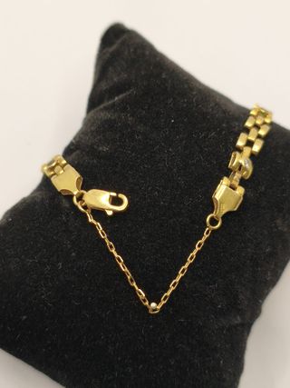 Pulsera Oro 18K con circonitas de colores