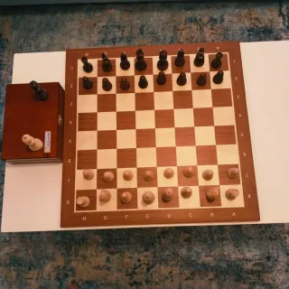 Tablero de ajedrez de madera
