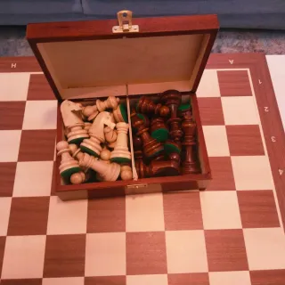 Tablero de ajedrez de madera