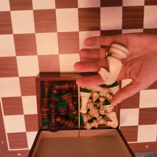 Tablero de ajedrez de madera