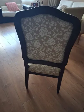 Pareja Sillones Isabelinos Tapizados