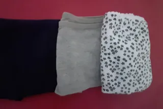 3 Bragas florales y lisas