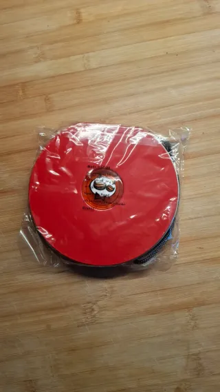 Porta CD/DVD rotondi rossi