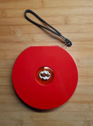 Porta CD/DVD rotondi rossi
