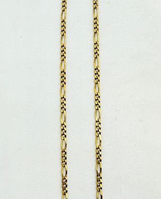 Cadena Fígaro de oro de 18k, 5.86 g, 50.5 cm.