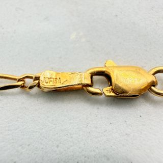 Cadena Fígaro de oro de 18k, 5.86 g, 50.5 cm.