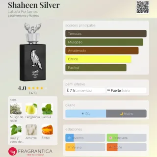 Perfume Lattafa Shaheen Silver 20ml