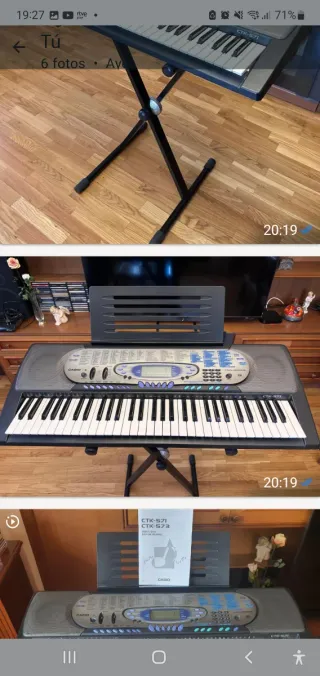 Piano Electrónico Casio CTK-571