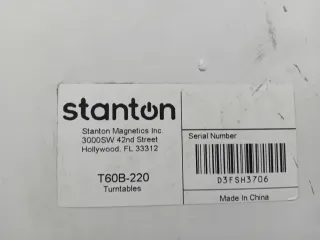2⁰ di 2 giradischi STANTON T60 - MAI utilizzati!