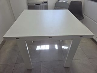 Mesa Comedor Extensible Blanca
