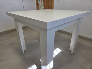 Mesa Comedor Extensible Blanca