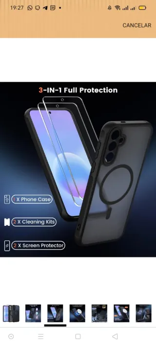 Funda Magnética Galaxy A57 5G + 2 Protectores