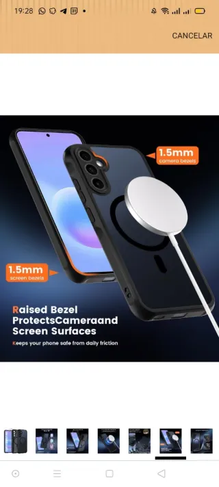 Funda Magnética Galaxy A57 5G + 2 Protectores