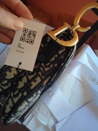 Borsa Dior Saddle Beige/Nero