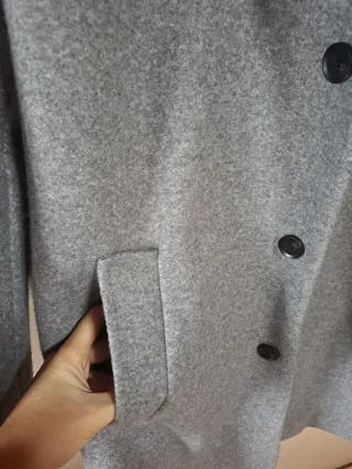 Abrigo Zara Hombre Gris