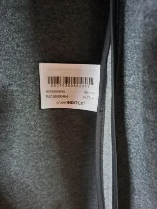 Abrigo Zara Hombre Gris