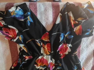 Vestido Fátima Ansola estampado floral negro