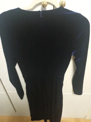 Vestido fiesta terciopelo azul talla M