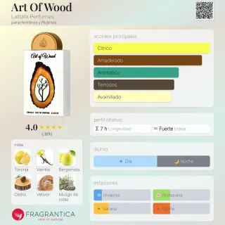 Perfume Lattafa Art of Wood 20ml