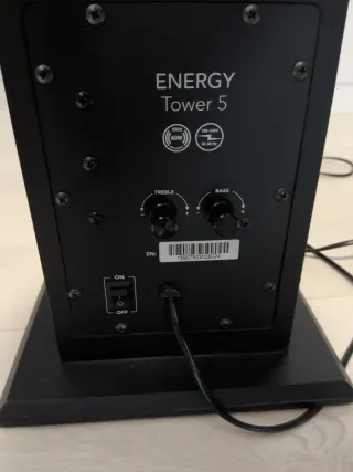 Torre de Sonido Energy System Tower 5 Negra