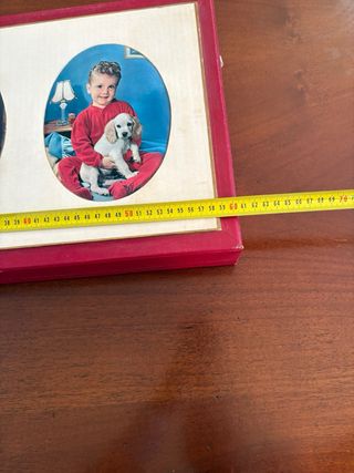 Scatola vintage anni '60 con foto