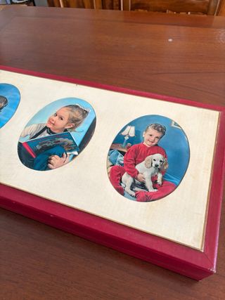 Scatola vintage anni '60 con foto