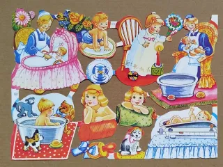 Lamina Cromos troquelados MLP 1630. Bebes