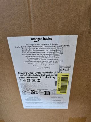 NUEVO:CARRO DE LIMPIEZA AMAZON BASICS A ESTRENAR