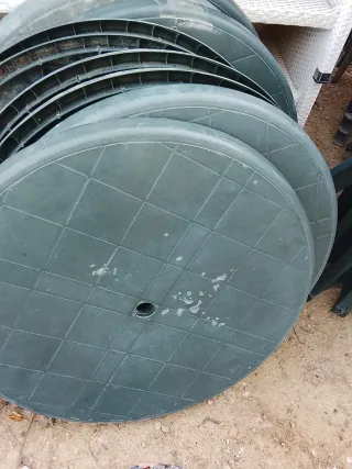 Mesas redondas de jardín de plástico