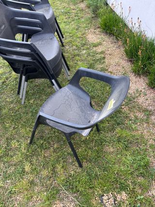 Mesa y sillas exterior pack plástico