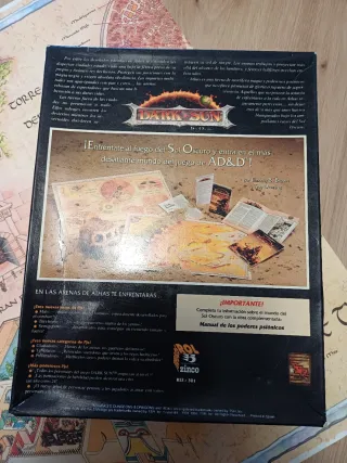 Caja Dark Sun Advanced Dungeons and Dragons