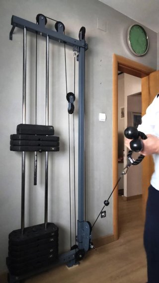 Máquina de musculación con poleas