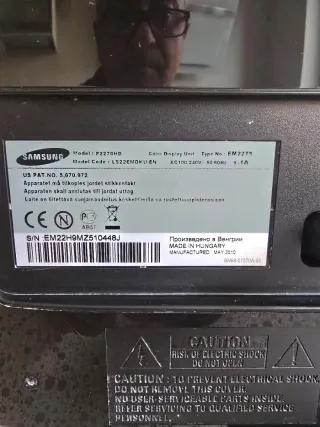 Samsung P2270HD Monitor TV LCD Negro