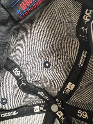 Cappello da baseball in denim NY