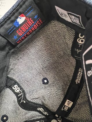 Cappello da baseball in denim NY
