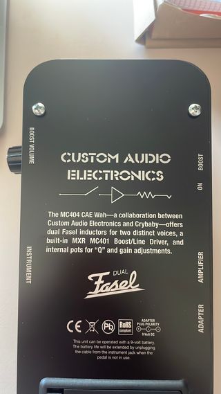 MXR MC404 Wah Pedal CAE Dunlop