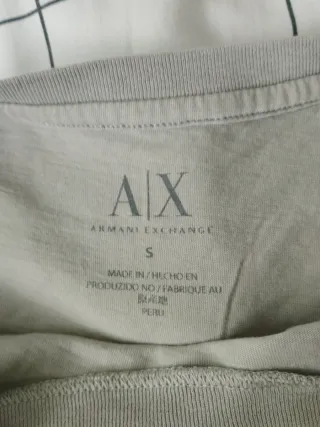 Camiseta Armani Exchange Mujer Verde Talla S