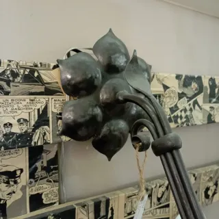APPLIQUE ARTIGIANALE FORGIATA e SBALZATA NUOVA