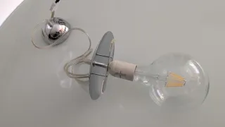 Lámpara colgante cristal y metal