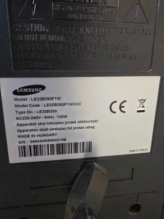 Samsung LE32B350 TV LCD 32